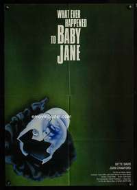 p643 WHAT EVER HAPPENED TO BABY JANE? German movie poster R80s cool!
