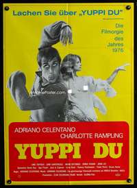 p653 YUPPI DU German movie poster '76half-dressed Charlotte Rampling!