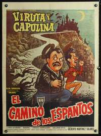 p188 EL CAMINO DE LOS ESPANTOS Mexican movie poster '67