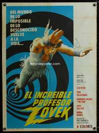 p193 EL INCREIBLE PROFESOR ZOVEK Mexican movie poster '72