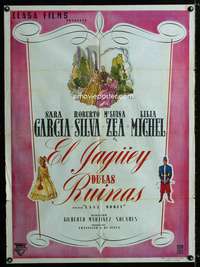 p195 EL JAGUEY DE LAS RUINAS Mexican movie poster '45 Solares