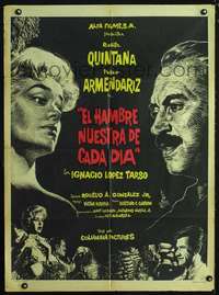 p223 HAMBRE NUESTRA DE CADA DIA Mexican movie poster '52