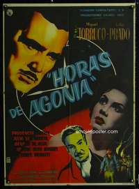 p228 HORAS DE AGONIA Mexican movie poster '58 cool artwork!