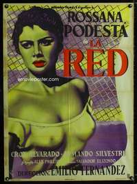 p256 LA RED Mexican movie poster '53 sexy Podesta by Caballero