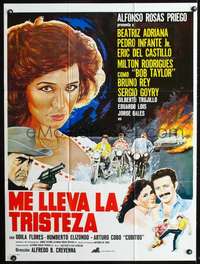 p269 ME LLEVA LA TRISTEZA Mexican movie poster '83 Adriana
