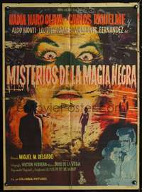 p273 MISTERIOUS DE LA MAGIA NEGRA Mexican movie poster '58