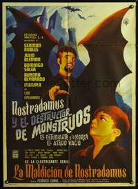 p275 NOSTRADAMUS Y EL DESTRUCTOR DE MONSTRUOS Mexican movie poster '62