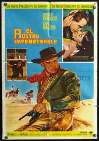 p277 ONE EYED JACKS Mexican movie poster '61 Marlon Brando