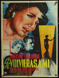 p285 SI VOLVIERAS A MI Mexican movie poster '54 Lamarque