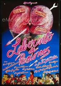 p137 LABYRINTH OF PASSION Spanish movie poster '90 Almodovar, sexy!