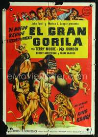 p143 MIGHTY JOE YOUNG Spanish movie poster '49 1st Ray Harryhausen!