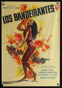 p154 RIO NEGRO Spanish movie poster '60 Marcel Camus, sexy artwork!