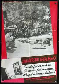 p155 SALVATORE GIULIANO Spanish movie poster '62 Italian biography!