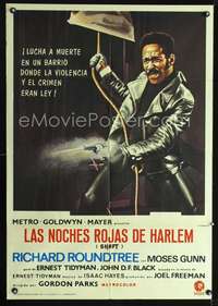 p161 SHAFT Spanish movie poster '71 Richard Roundtree classic!