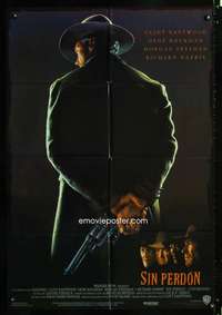 p171 UNFORGIVEN Spanish movie poster '92 Clint Eastwood, Hackman