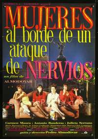 p174 WOMEN ON THE VERGE OF A NERVOUS BREAKDOWN Spanish movie poster '88