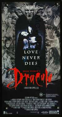 s526 BRAM STOKER'S DRACULA Australian daybill movie poster '92 Gary Oldman