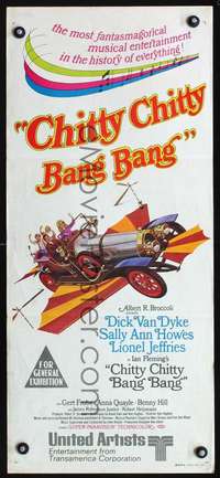 s483 CHITTY CHITTY BANG BANG Australian daybill movie poster '69 Van Dyke