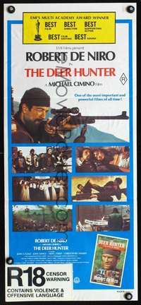 s439 DEER HUNTER Australian daybill movie poster '78 Robert De Niro, Cimino