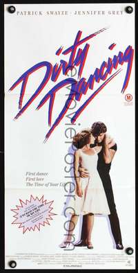 s428 DIRTY DANCING Australian daybill movie poster '87 Swayze, Jennifer Grey