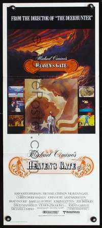 s324 HEAVEN'S GATE Australian daybill movie poster '81 Kristofferson, Cimino