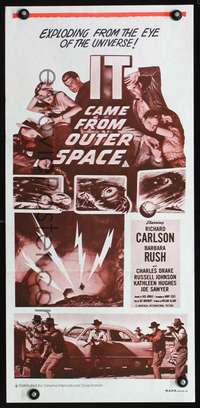 s291 IT CAME FROM OUTER SPACE Australian daybill movie poster R70s sci-fi!