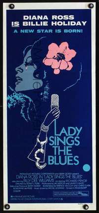 s268 LADY SINGS THE BLUES Australian daybill movie poster '72 Diana Ross