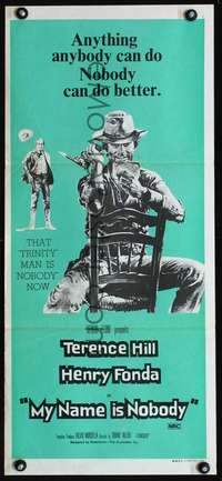 s213 MY NAME IS NOBODY Australian daybill movie poster '74 Henry Fonda