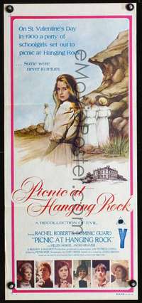 s176 PICNIC AT HANGING ROCK Australian daybill movie poster '79 Peter Weir