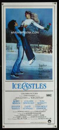 s301 ICE CASTLES Australian daybill movie poster '78 Benson, ice skating!