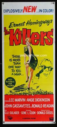 s277 KILLERS Australian daybill movie poster '64 Cassavetes, Dickinson