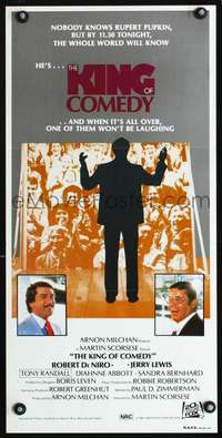 s275 KING OF COMEDY Australian daybill movie poster '83 DeNiro, Scorsese