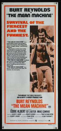 s253 LONGEST YARD Australian daybill movie poster '74 Mean Machine!