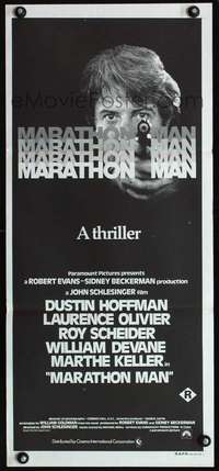s233 MARATHON MAN Australian daybill movie poster '76 Dustin Hoffman