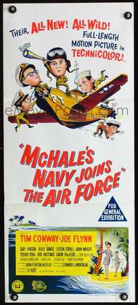 s231 McHALE'S NAVY JOINS THE AIR FORCE Australian daybill movie poster '65
