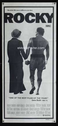 s139 ROCKY Australian daybill movie poster '77 Sylvester Stallone, boxing!