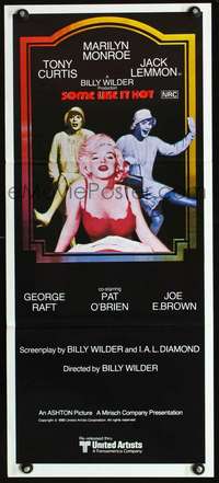s099 SOME LIKE IT HOT Australian daybill movie poster R80 Marilyn Monroe