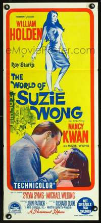 s010 WORLD OF SUZIE WONG Australian daybill movie poster '60 Holden, Kwan