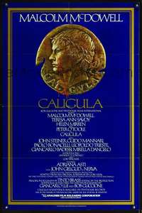t078 CALIGULA one-sheet movie poster '80 Malcolm McDowell, Bob Guccione