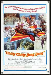 t085 CHITTY CHITTY BANG BANG style B one-sheet movie poster '69 Dick Van Dyke