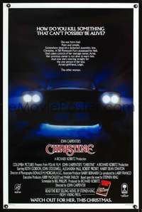 t086 CHRISTINE advance one-sheet movie poster '83 Stephen King, Carpenter