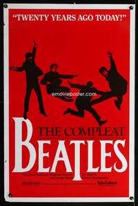 t099 COMPLEAT BEATLES one-sheet movie poster '84 John, Paul, Ringo, George