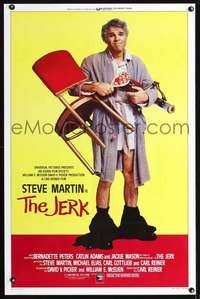 t247 JERK one-sheet movie poster '79 outrageous Steve Martin image!