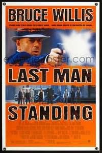 t261 LAST MAN STANDING DS one-sheet movie poster '96 gangster Bruce Willis!