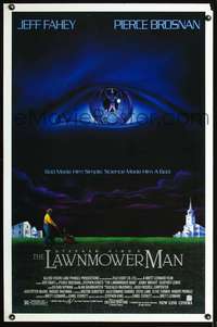 t266 LAWNMOWER MAN DS one-sheet movie poster '92 Stephen King sci-fi!