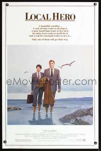 t280 LOCAL HERO one-sheet movie poster '83 Burt Lancaster, classic!