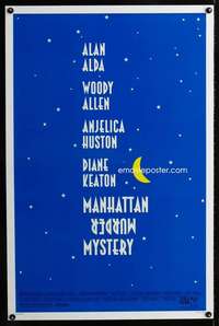 t306 MANHATTAN MURDER MYSTERY DS one-sheet movie poster '93 Woody Allen