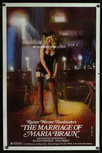 t312 MARRIAGE OF MARIA BRAUN one-sheet movie poster '79 Rainer Fassbinder