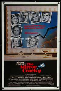 t326 MIRROR CRACK'D one-sheet movie poster '81 Agatha Christie mystery!