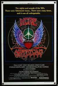 t333 MORE AMERICAN GRAFFITI one-sheet movie poster '79 Mouse/Kelley art!
